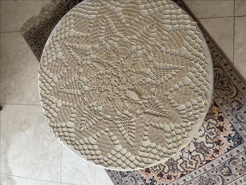 رومیزی قلاب بافی مدل خورشید