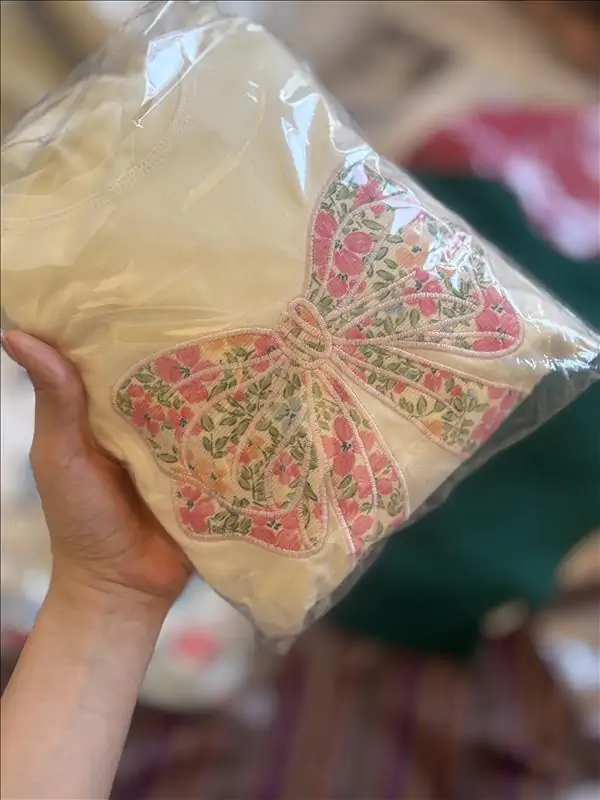ست پاپیون گلدار