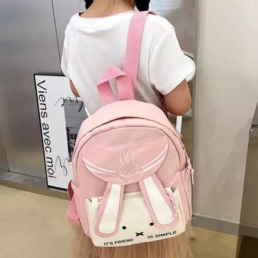 کوله گوش دراز وارداتی صورتی