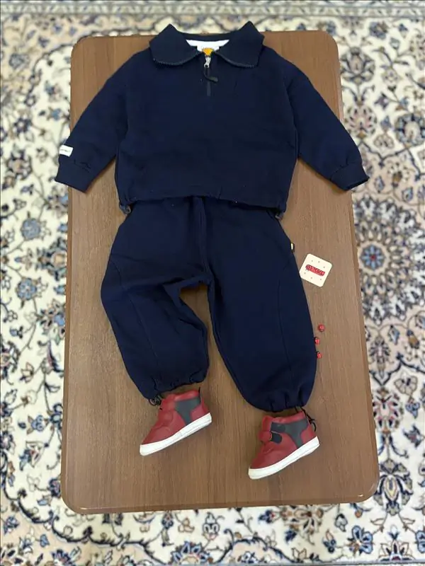 ست دوتیکه دورس جاگر نیم زیپ 