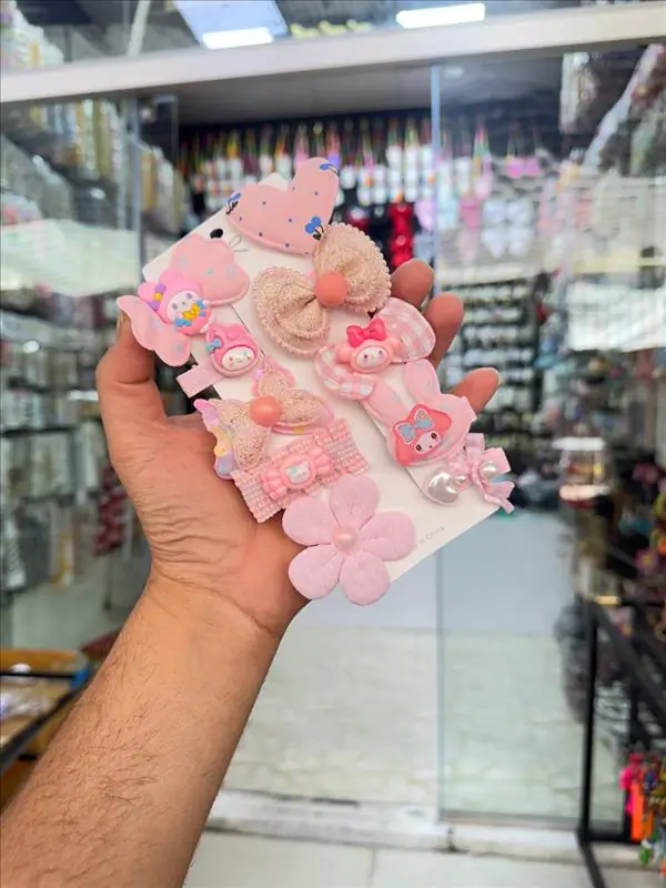 اکسسوری - پک گلسر وارداتی کرومی صورتی
